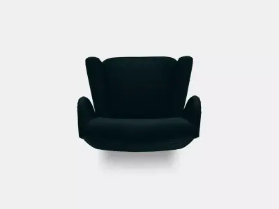STRANDMON Wing chair 5 Low-poly 3D model