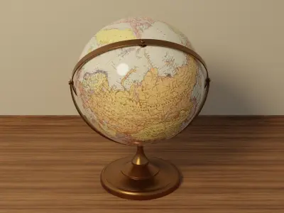 Copper Globe 3D model