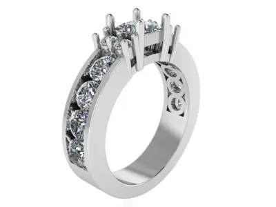 Channel Setting Ring 4009 3D print model