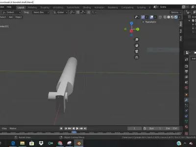 Nothing more than a beveled shaft  3D model