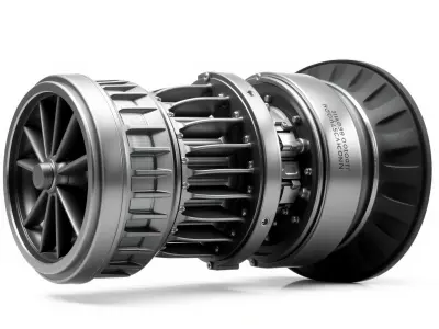 Rotary Engine Triangular Rotor Mechanics model pack Low-poly 3D model