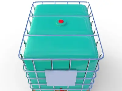 IBC Container 7 Low-poly 3D model