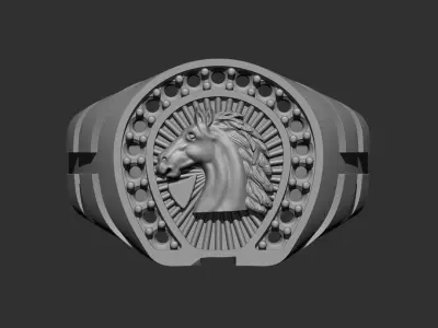 Horse Ring 002 3D print model