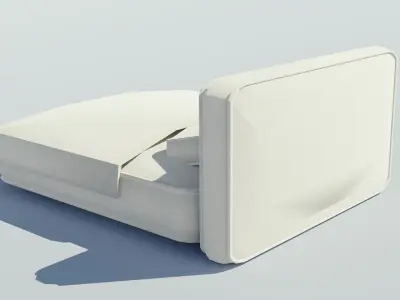 Luxury Bed Low-poly 3D model