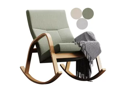 Rocking chair Irsa 3D model