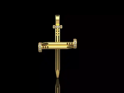 Nail cross model 684 3D print model