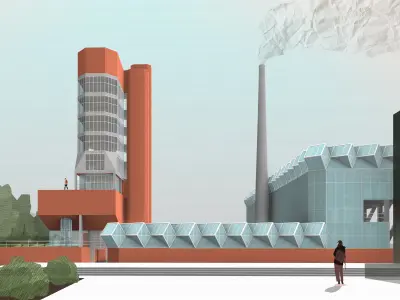 Leicester University Engineering Building Low-poly 3D model