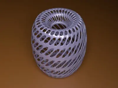 Decorative Metal Holder Free 3D model