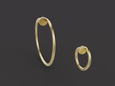 Nail Bracelet and Ring set 67469 3D print model