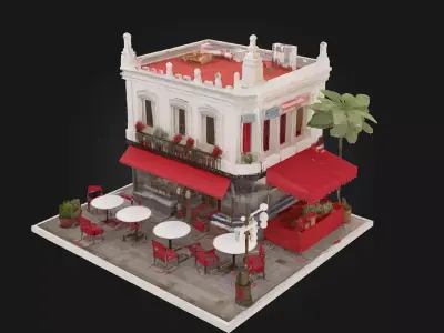 Cafe Corner  3D model