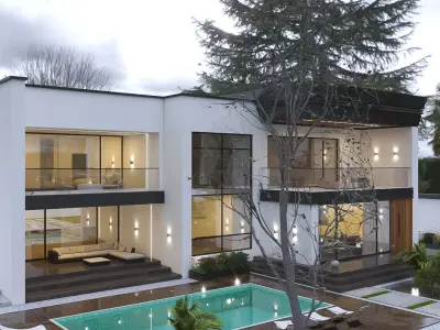 Exterior scene 3D model 3D model