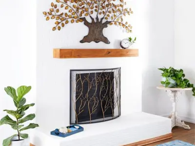 Traditional Landscape  Nature Wall Decor on Metal 3D model