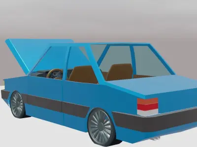 Chevrolet Chevette Low-poly 3D model