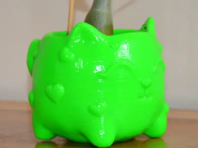 Cat plant pot 3D print model