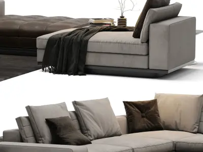 Lawrence Sofa Set 3D model