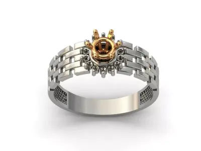 Solitaire Engagement Ring Diamond Women Ring Stone 3D print STL 3D print model