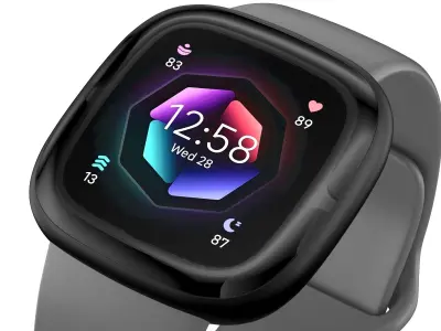 Fitbit Sense 2 Shadow Grey 3D model