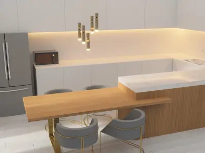 Modern Kitchen - High Quality 3D model