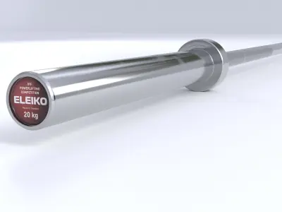 Eleiko Powerlifting set 3D model