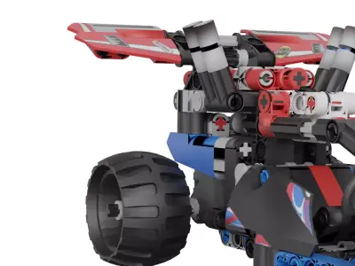 LEGO F1 Race Car Low-poly 3D model