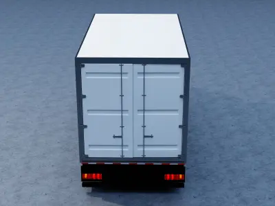 Box Truck Low-poly 3D model