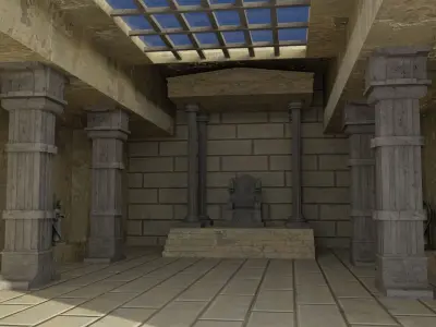 Egyptian Hall 3D model