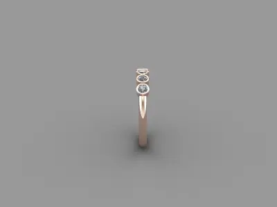 Solitaire Ring SR1 Version 1 3D model