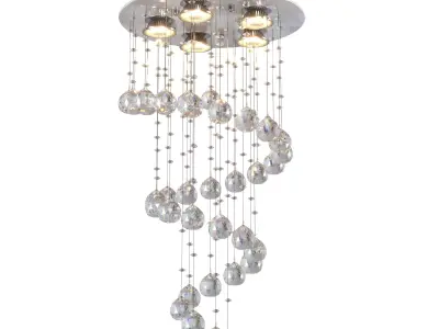 SEFINN FOUR K9 Crystal Chandelier 3D model