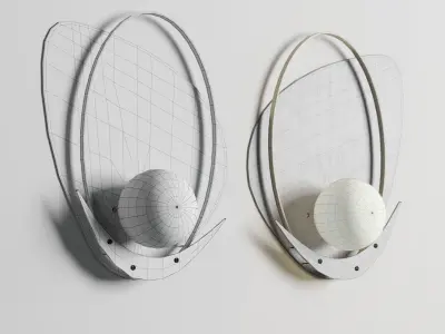 lampatron CLAM FLAT Low-poly 3D model