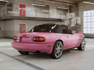 Mazda MX5 1989 - Car Classic Low-poly 3D model