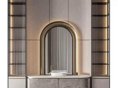 Luxury Bathroom 222 3D model