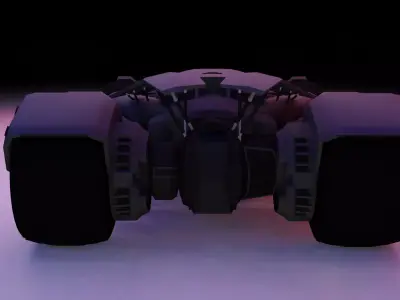 BATMAN CAR FULL RIGGED FULL GOOD MATIRIAL 3D model
