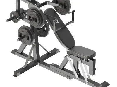 Olympic Leverage Home Gym 3D model