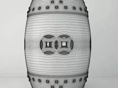 Decorative Garden Stools 3D model