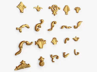 Acanthus Leaves Collection 08 3D model