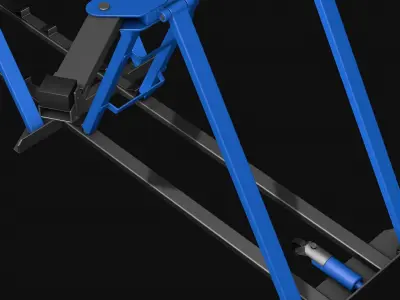 Car Lift garage R5 3D model