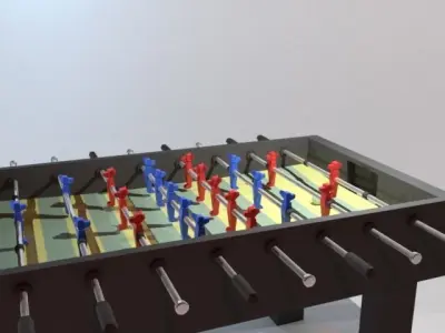 Table football Free 3D model