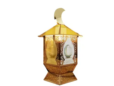 F10b Ramadan lantern fanous 3D model