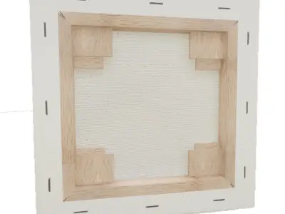 Canvas - Table Low-poly 3D model