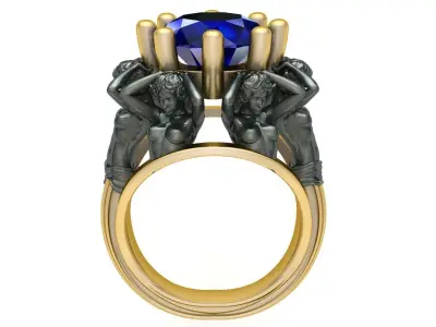 Mens Ring Jewelry 3D print model
