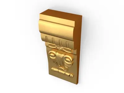 Carved Bracket 01 3D print model