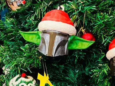 Yoda Mando keychain - Starwars Christmas Decoration 3D print model