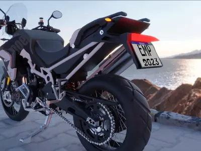 Triumph Tiger 900 RallyPro 3D model