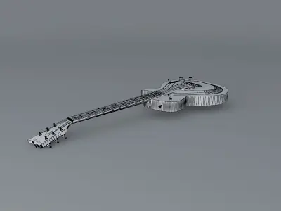 ESP James Hetfield Truckster model guitar Free 3D model