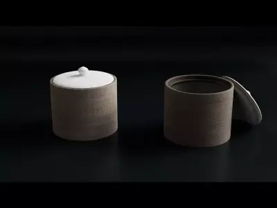 Ceramic Cup Low-poly 3D model