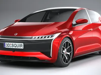 Generic Hatchback EV v3 2022 3D model