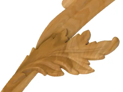 Carved picture frame STL 3D model 41
