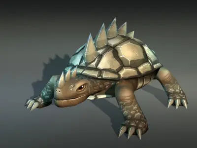 Animated Turtles Pack Low-poly 3D model