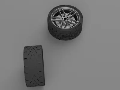 Audi R8 V10  tire  3D model