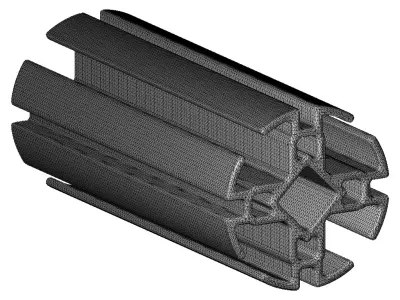 Plastic Premium Extrusion Profile Toy 3D model
